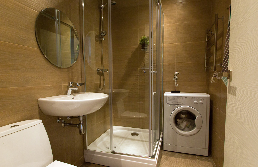 Пример отделки ванной комнаты в ЖК "Лайнер" от ГК "Интеко"