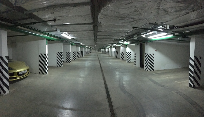 Подземный паркинг ЖК "Зеленые Аллеи"